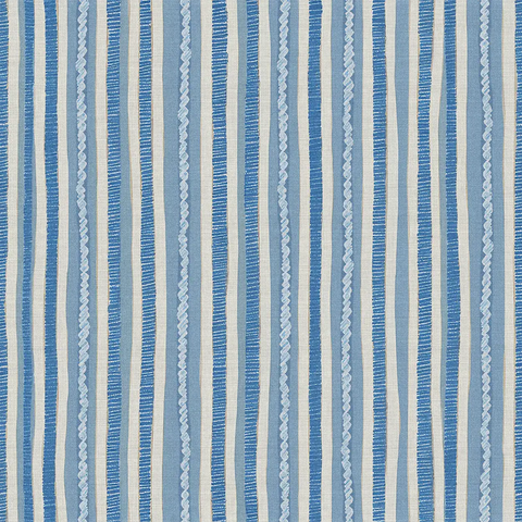 Blue and white striped wallpaper pattern