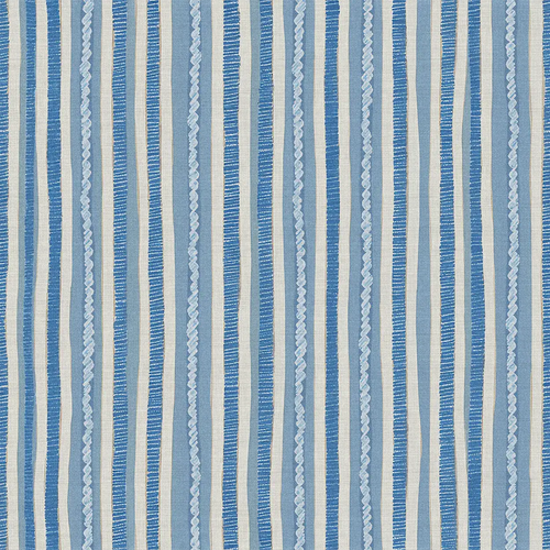 Blue and white striped wallpaper pattern