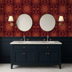 Poppy Damask: Red