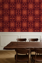 Poppy Damask: Red