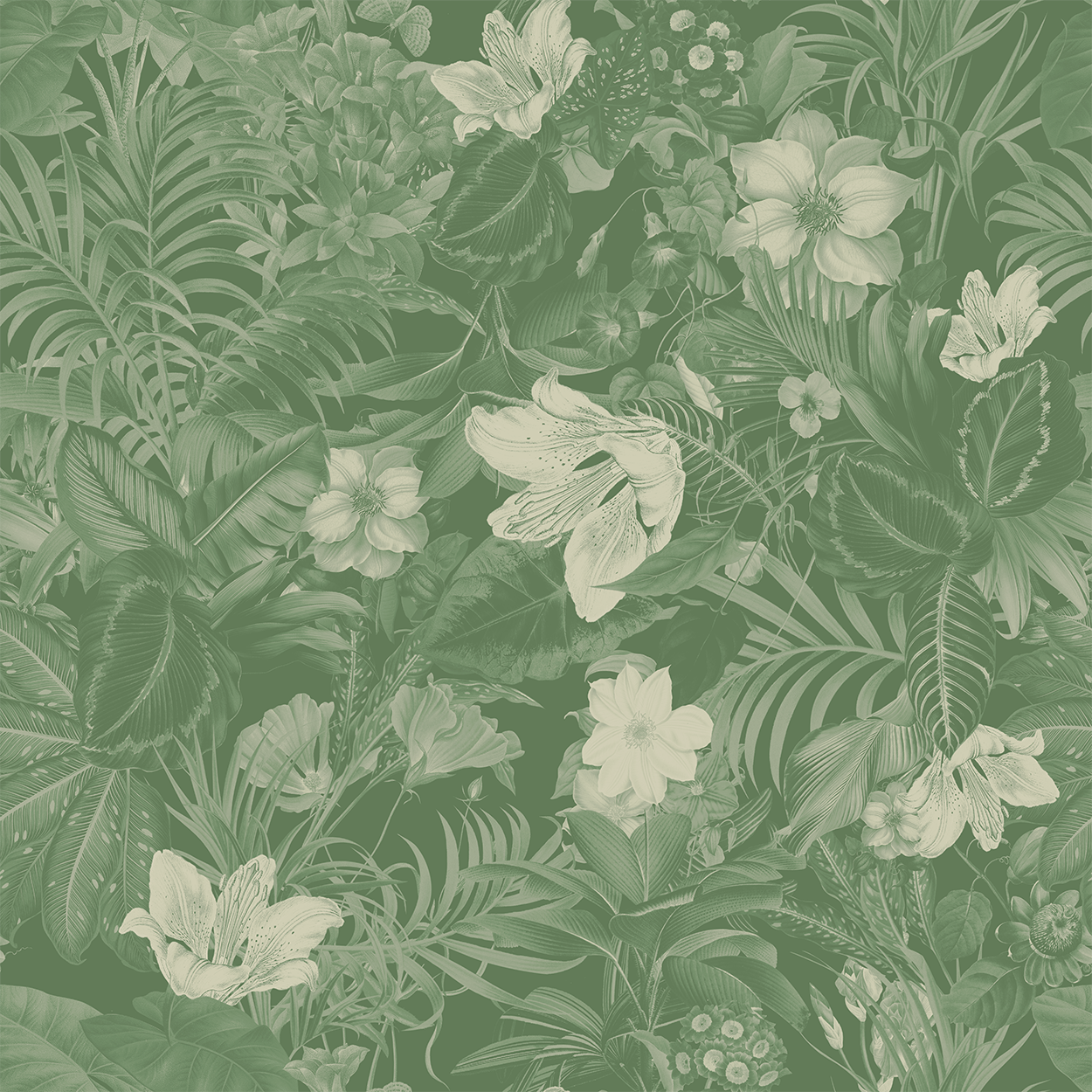 Flower Dance: Vintage Green