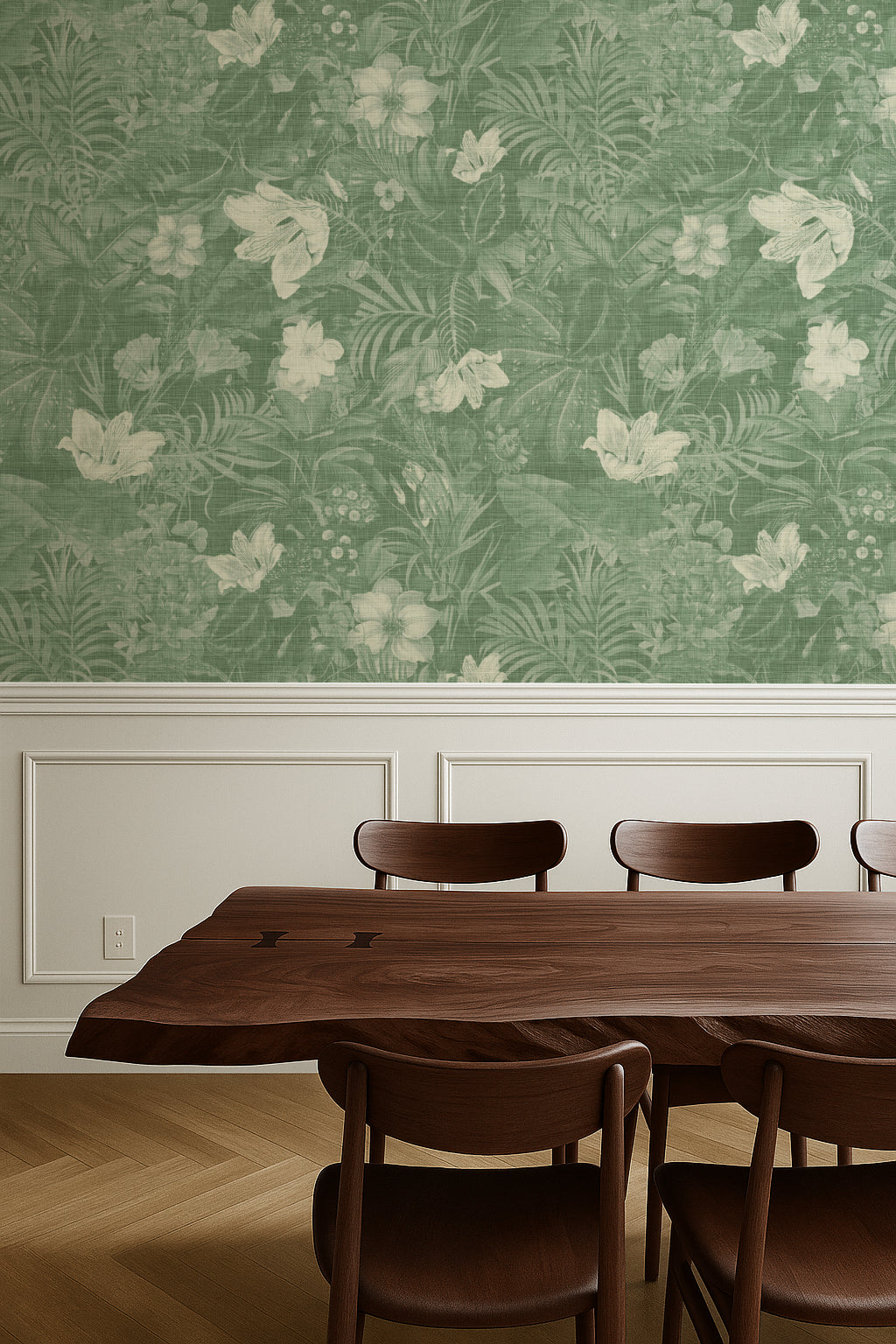 Flower Dance: Vintage Green