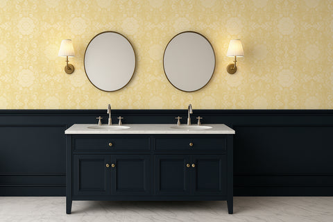 Poppy Damask: Yellow
