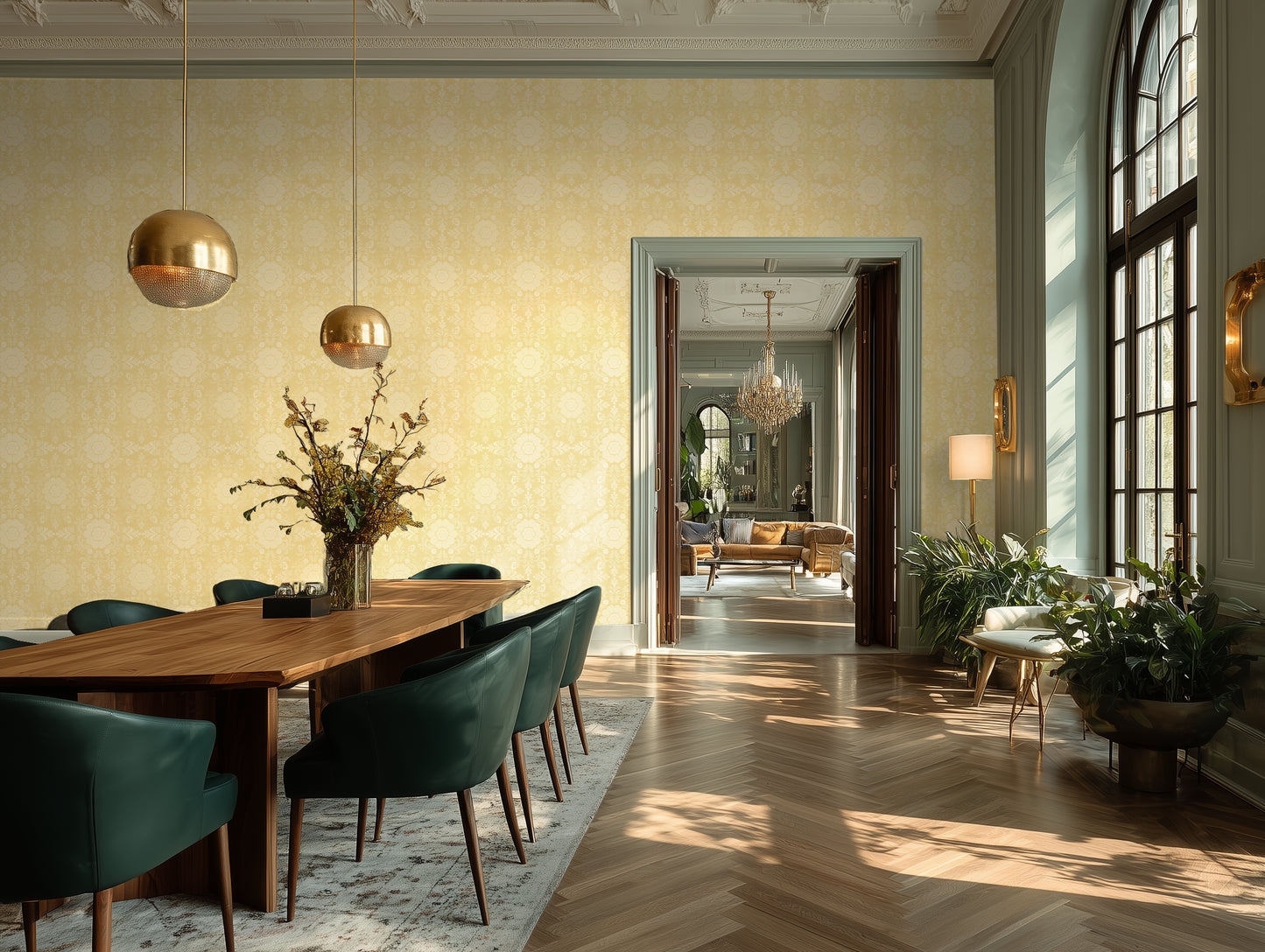 Damask Poppy: Yellow