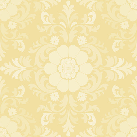 Poppy Damask: Yellow