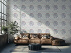 Official wallpaper mural from Paris Saint-Germain PSG football club in a living room