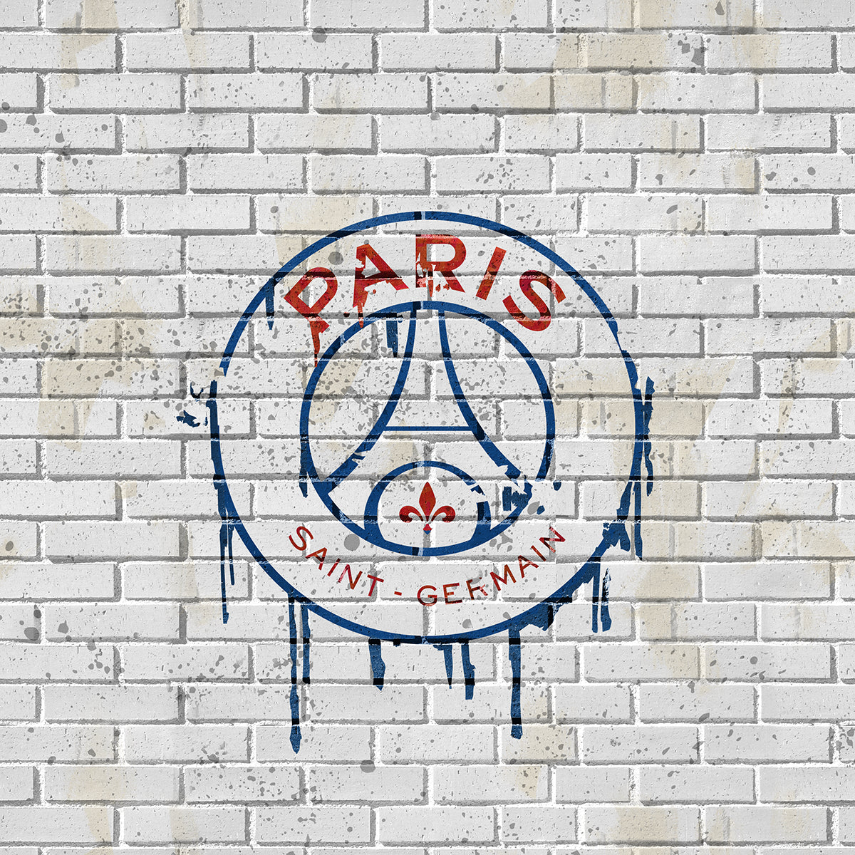 Official wallpaper mural from Paris Saint-Germain PSG football club 