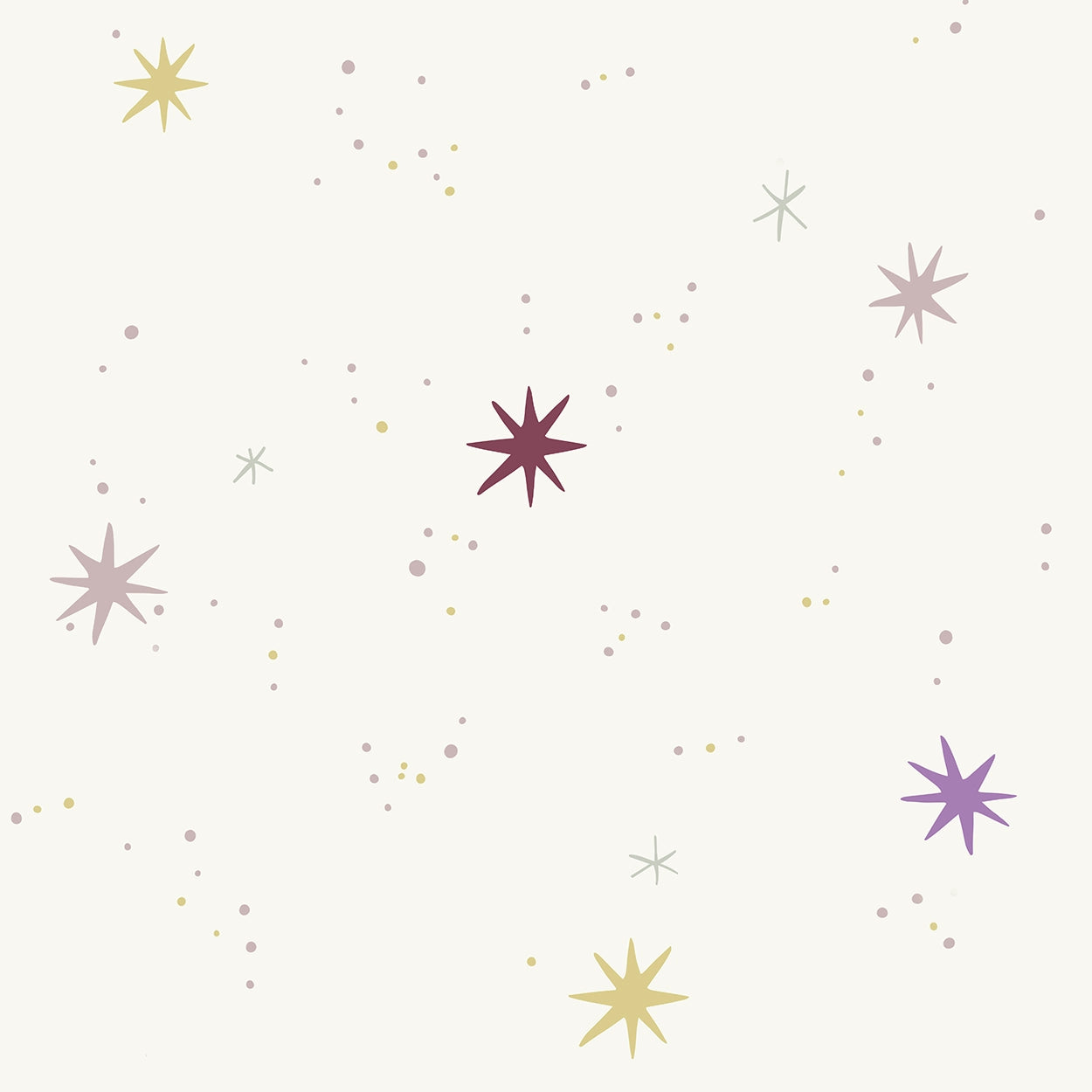 kids wallpaper pattern of stars in various colors on a light background