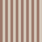 Striped terracotta wallpaper pattern with alternating brown and beige vertical stripes