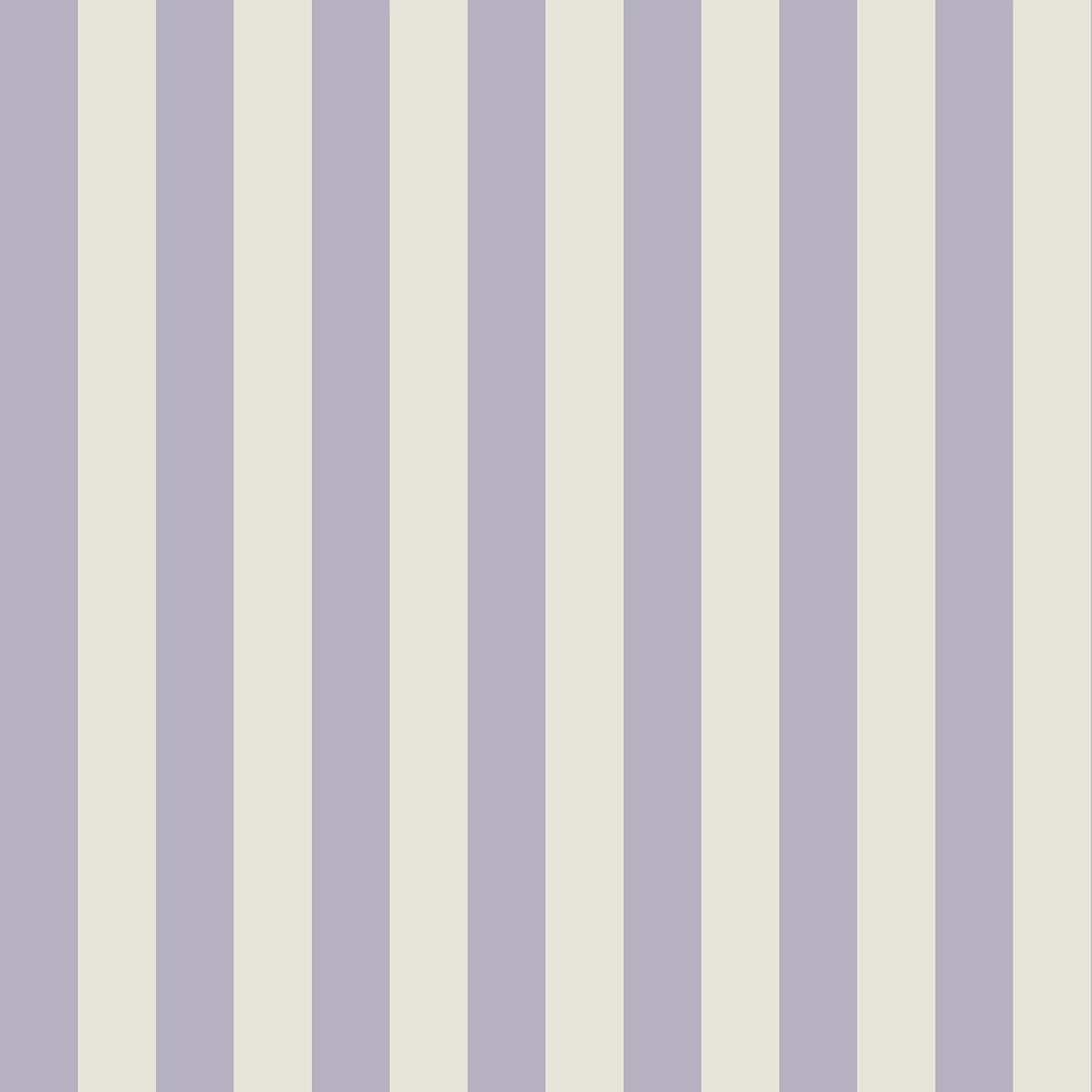 Kids wallpaper pattern of vertical purple and white stripes on a light purple background