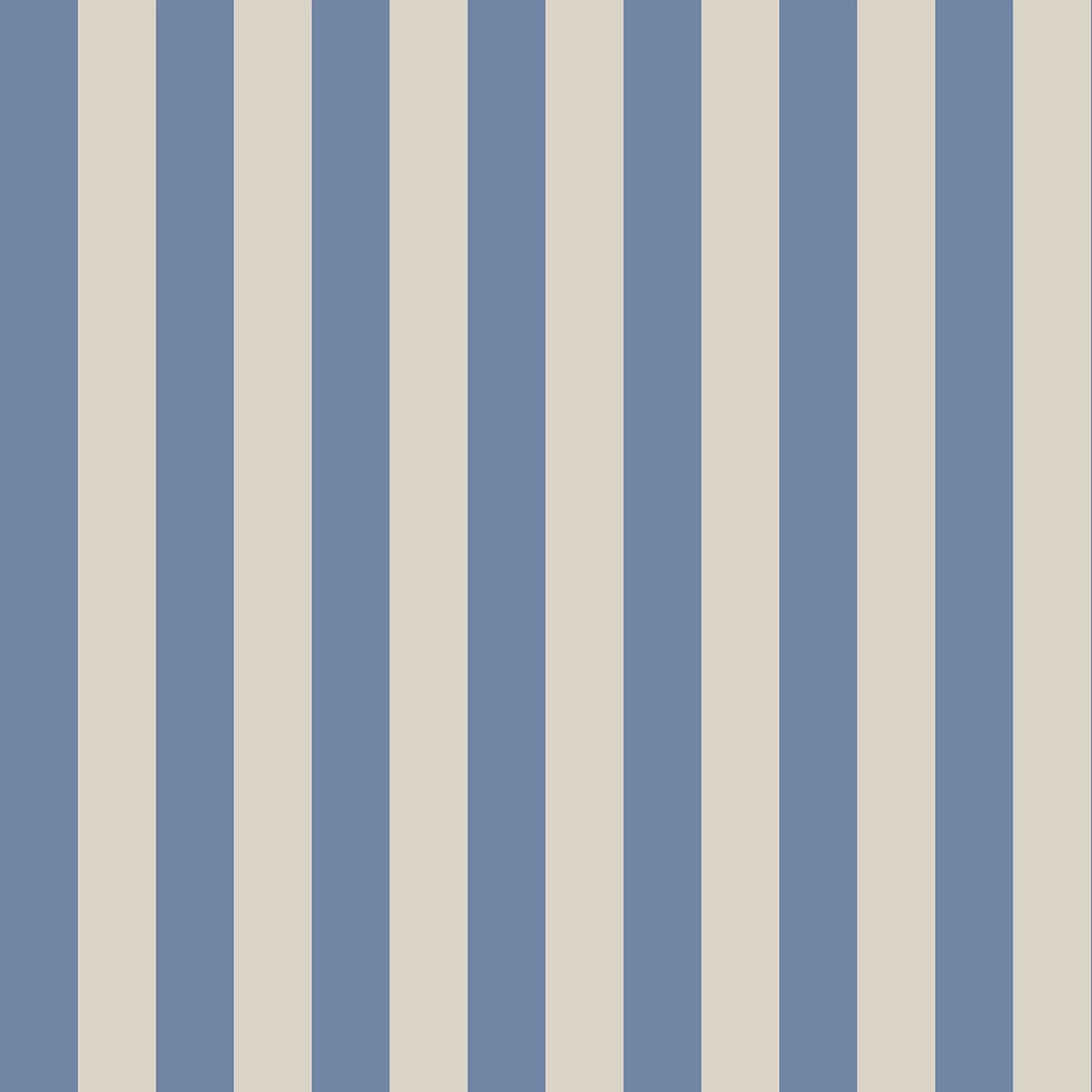 Kids wallpaper pattern of vertical blue and beige stripes