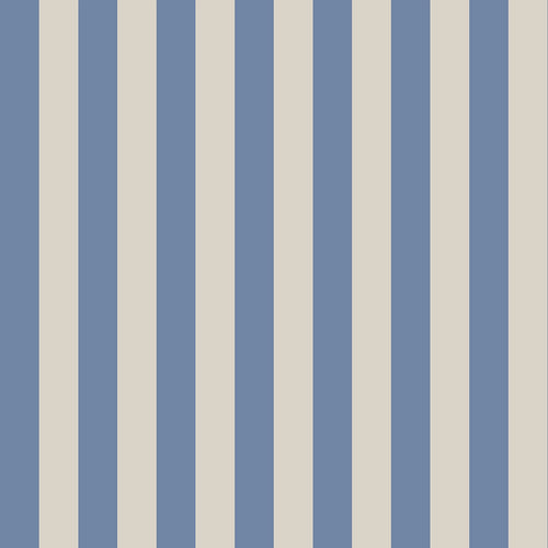 Kids wallpaper pattern of vertical blue and beige stripes