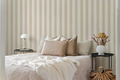 Brush Stripe: Sand Linen