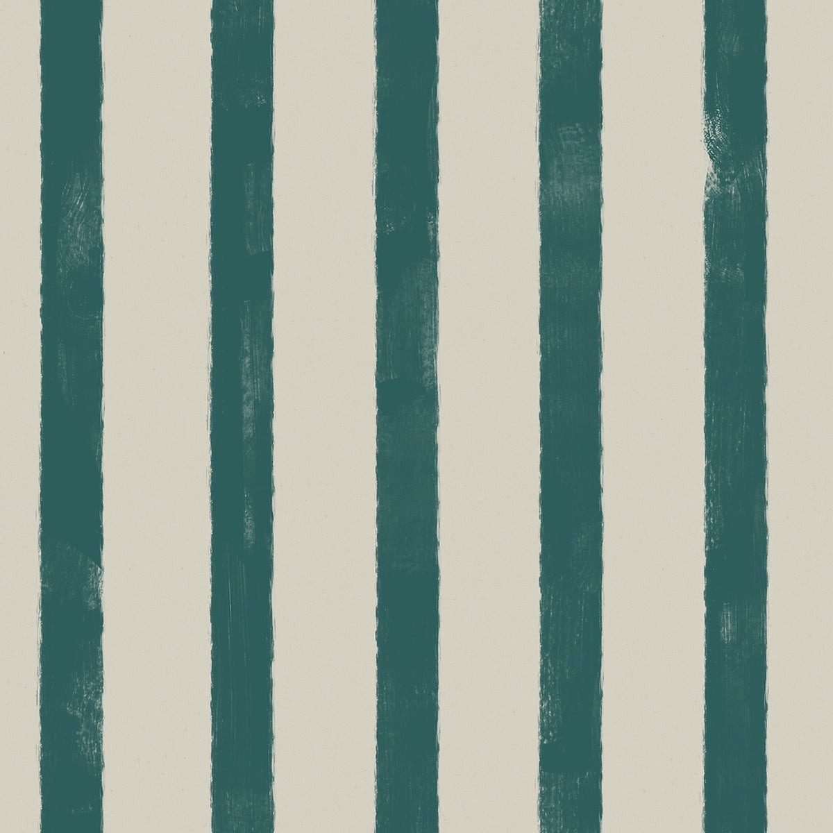 Wallpaper pattern of vertical green and blue stripes on a beige background