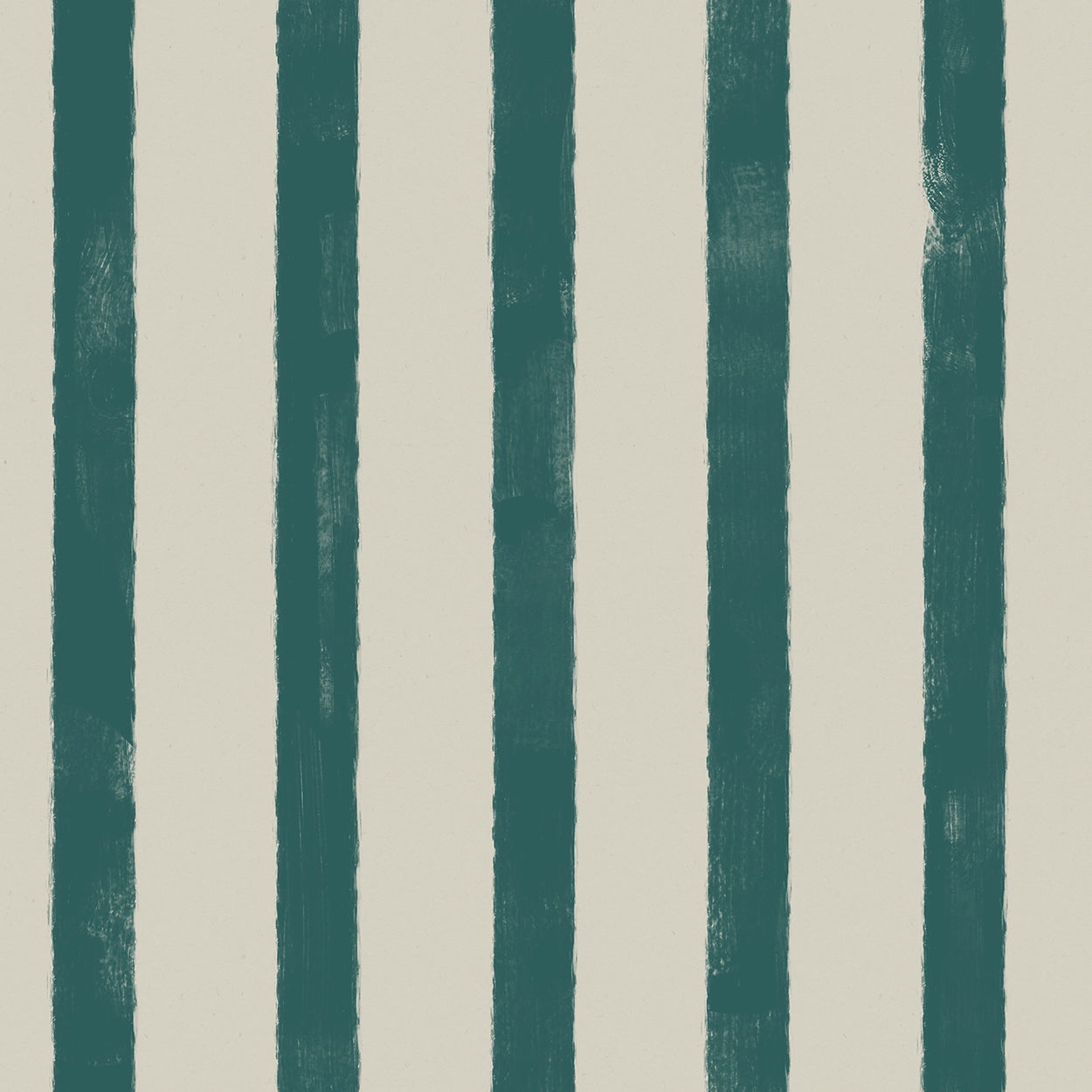 Wallpaper pattern of vertical green and blue stripes on a beige background