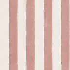 A striped wallpaper with pink brush strokes. 