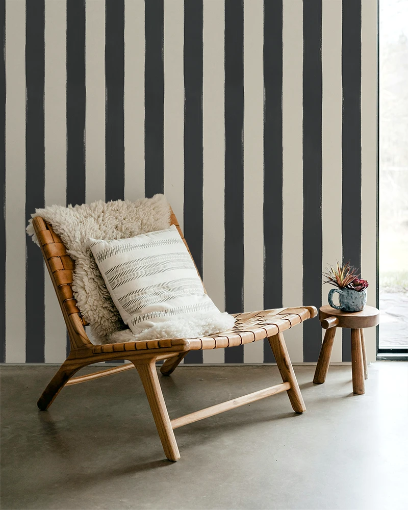 Brush Stripe: Charcoal