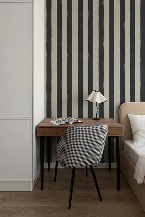 Brush Stripe: Charcoal