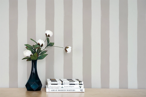 Brush Stripe: Taupe