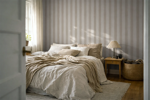 Brush Stripe: Greige
