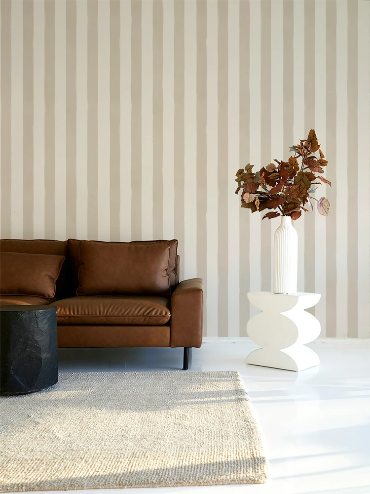Brush Stripe: Greige