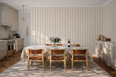 Brush Stripe: Ivory Oat