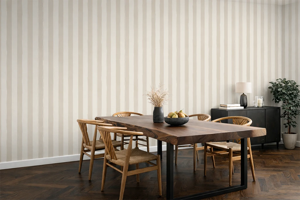 Brush Stripe: Ivory Oat