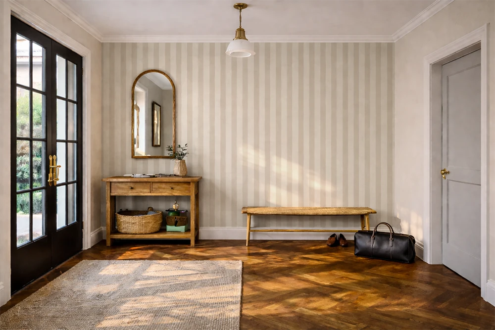 Brush Stripe: Ivory Oat