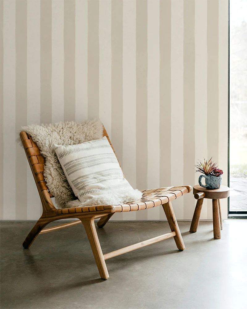 Brush Stripe: Ivory Oat
