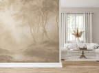 Whispering Canopy: Linen Beige