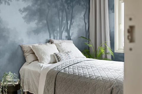 Whispering Canopy: Slate Blue