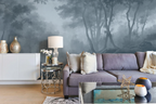 Whispering Canopy: Slate Blue