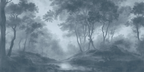 Whispering Canopy: Slate Blue