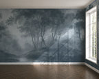 Whispering Canopy: Slate Blue