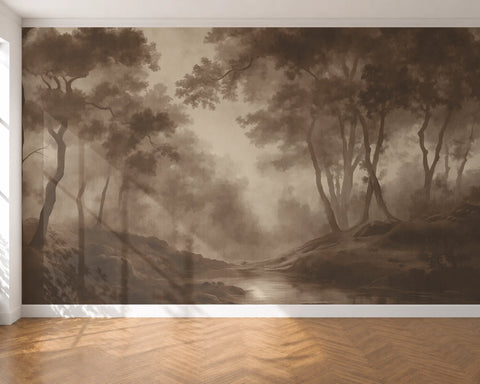 Whispering Canopy: Walnut Brown