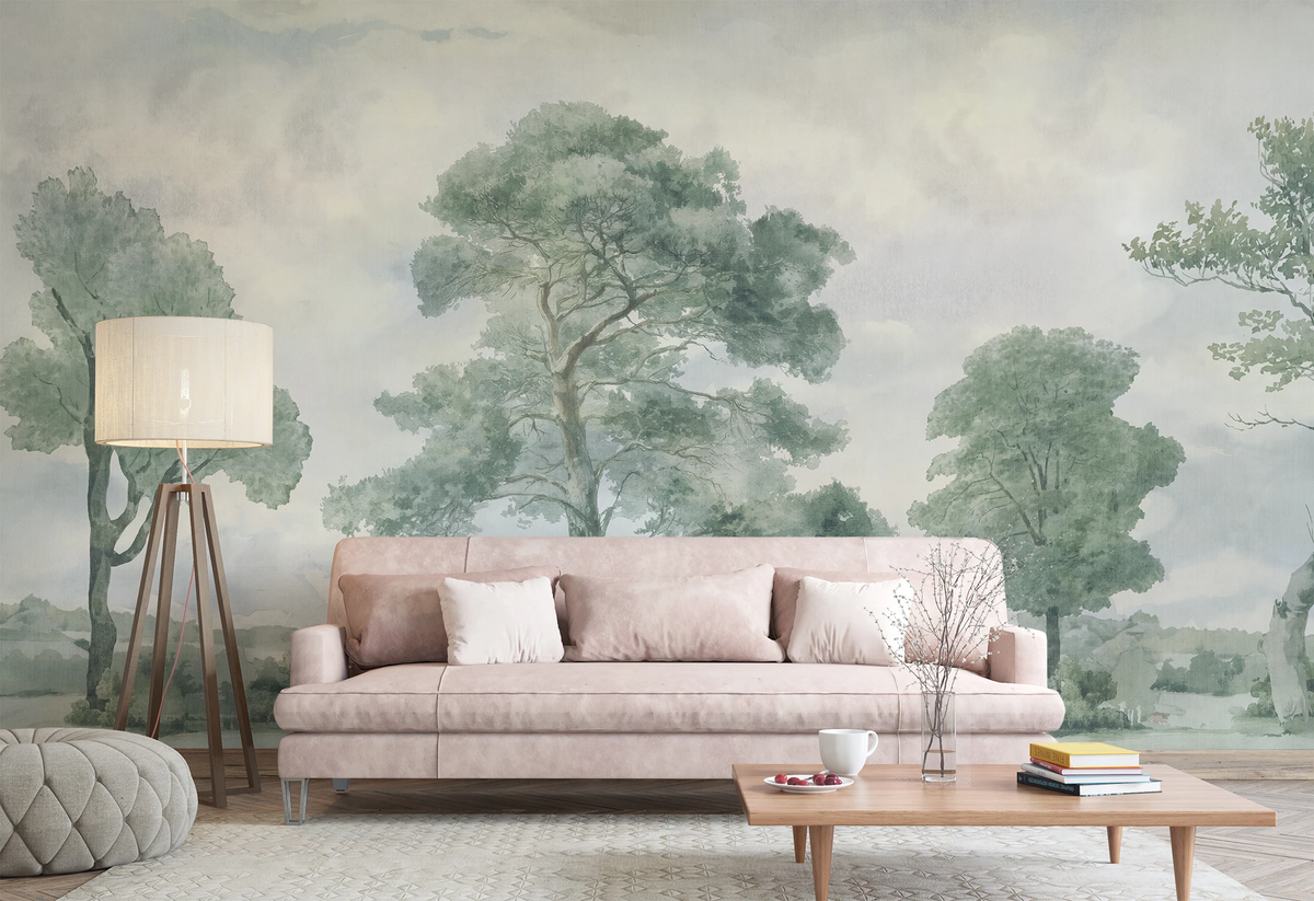 Pastoral Dreams: Sage Wallpaper